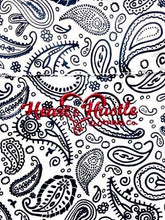 Load image into Gallery viewer, Black & White F/B Paisley