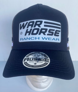 War Horse Ranch Wear  Striped Trucker Caps