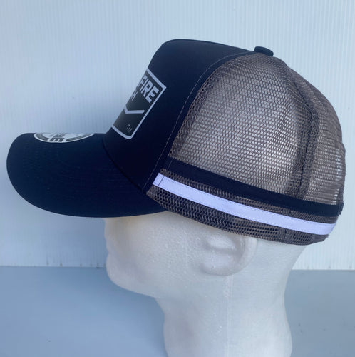 Crossfire Ranch Striped Trucker Caps