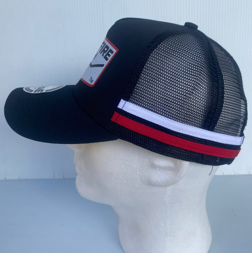 Crossfire Ranch Striped Trucker Caps