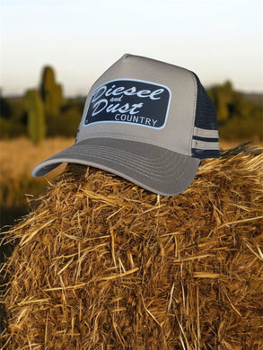 Diesel and Dust Striped Trucker