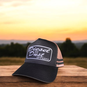 Diesel and Dust Striped Trucker