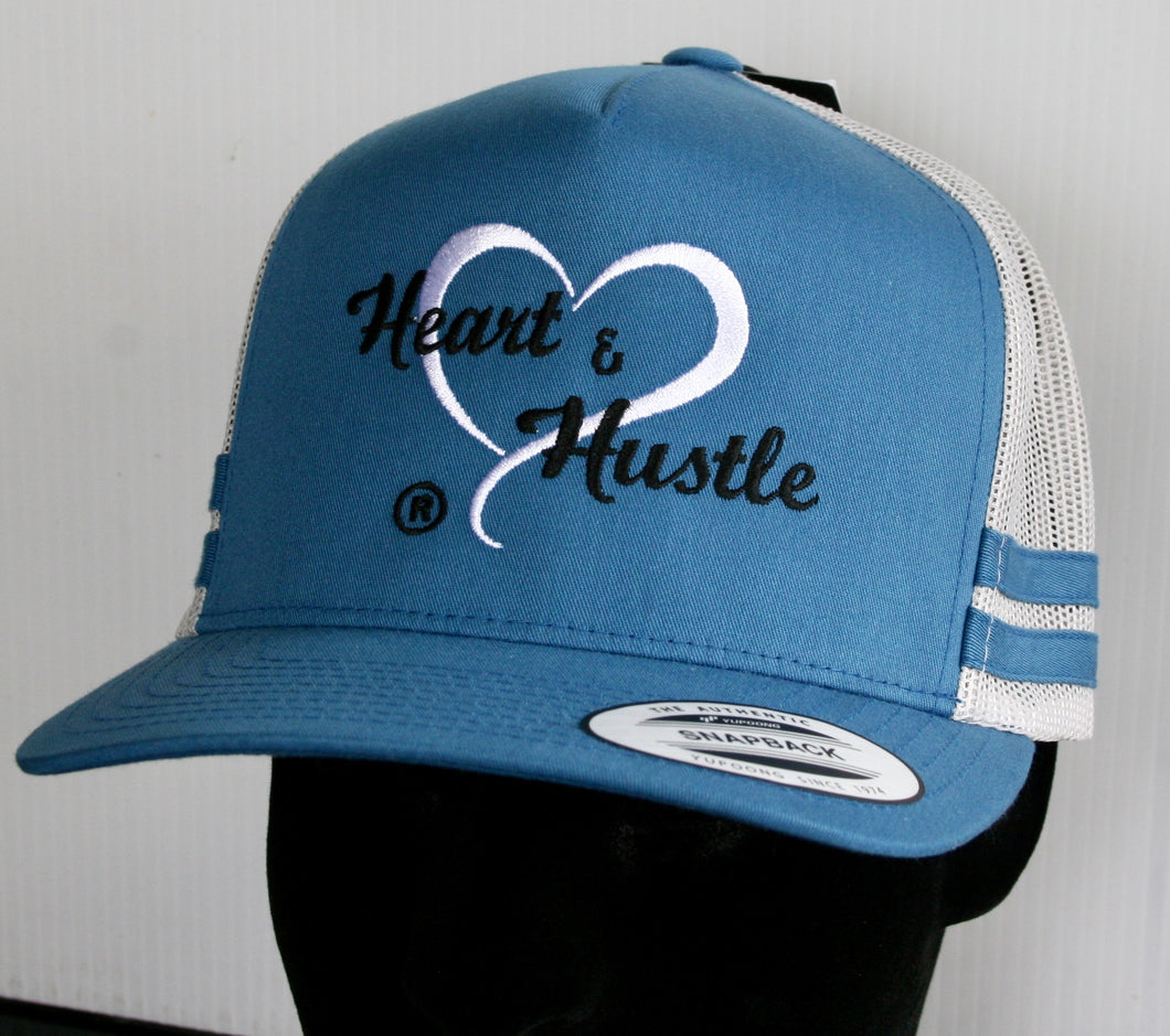 Heart and Hustle Striped snap back
